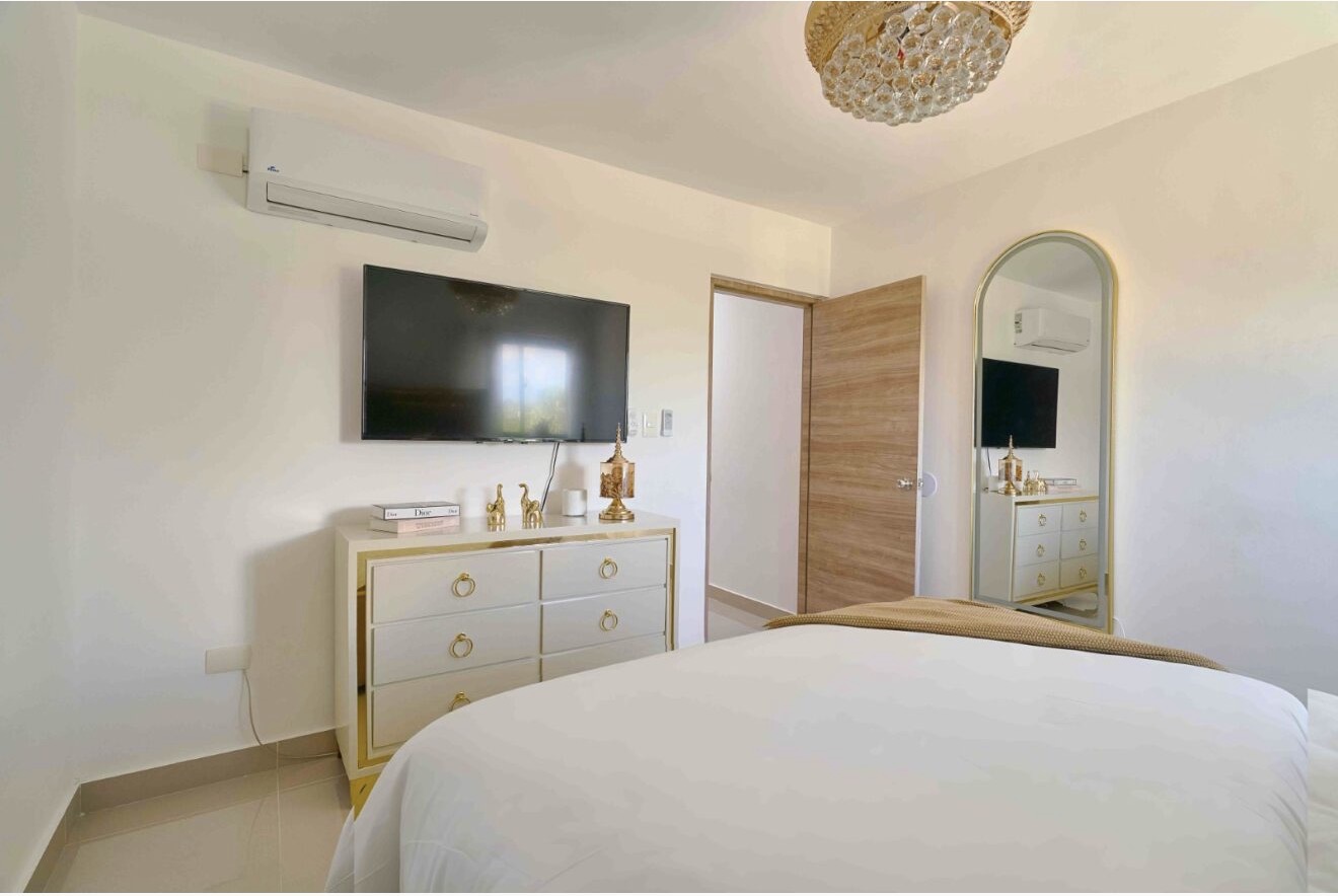 Habitación con TV y A/C